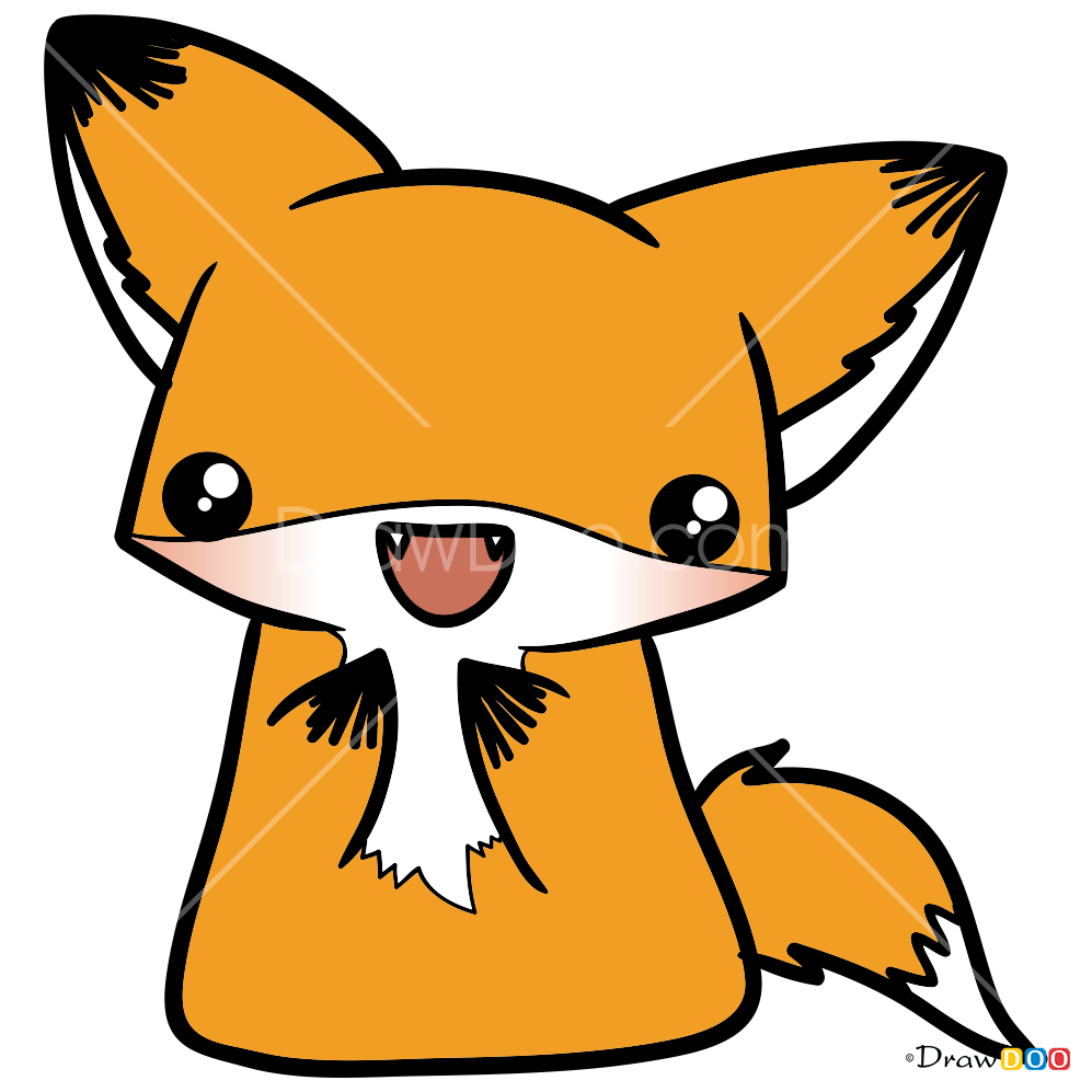 Cute Fox Drawing