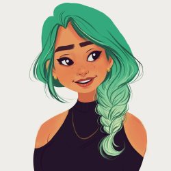 Cute Girl Cartoon Drawing