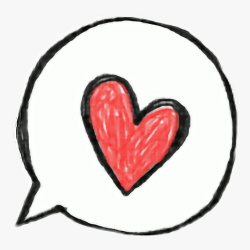 Cute Heart Drawing Art