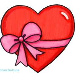 Cute Heart Drawing Artistic Sketching