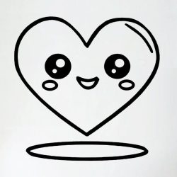 Cute Heart Drawing Creative Style