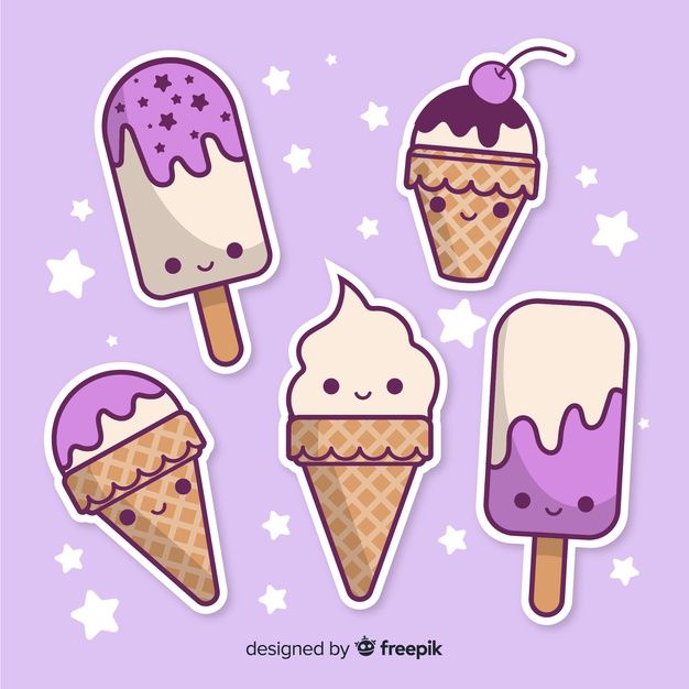Cute Ice Cream Drawing Creative Style
