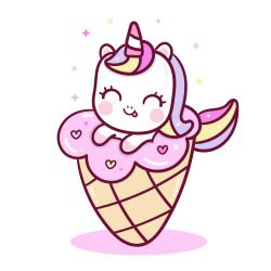 Cute Ice Cream Drawing Modern Sketch