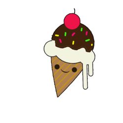 Cute Ice Cream Drawing Sketch