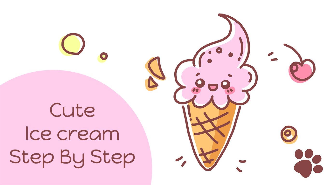 Cute Ice Cream Drawing