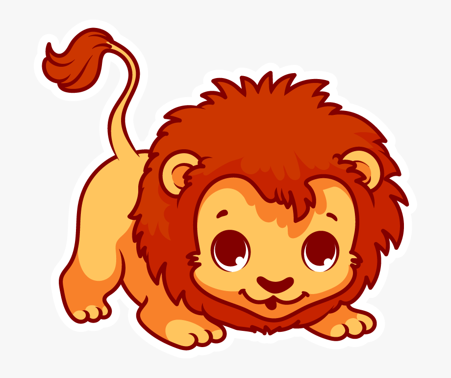 Cute Lion Drawing Detailed Sketch