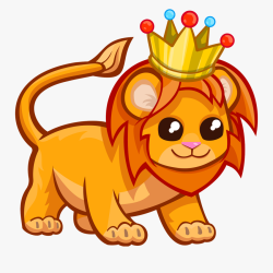 Cute Lion Drawing Photo