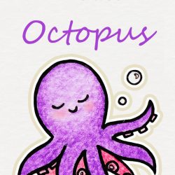 Cute Octopus Drawing Artistic Sketching