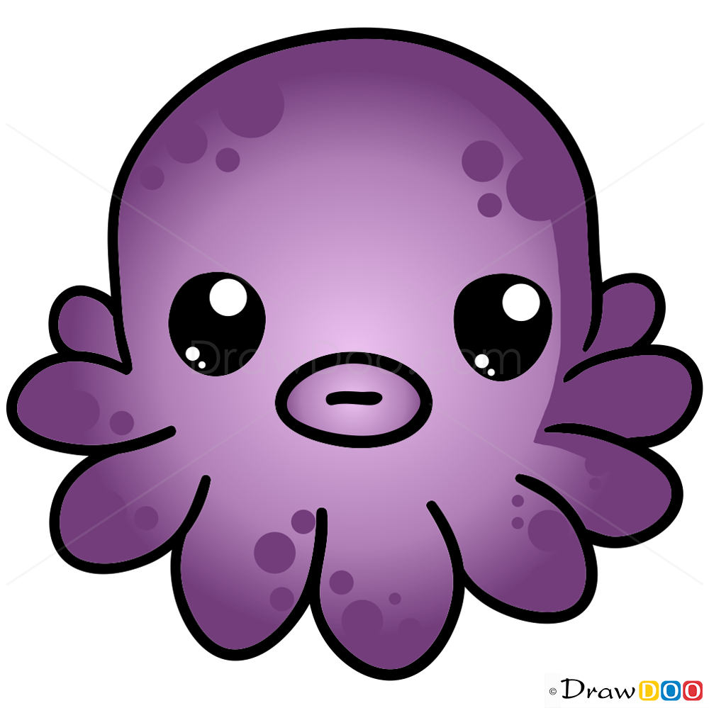 Cute Octopus Drawing Intricate Artwork