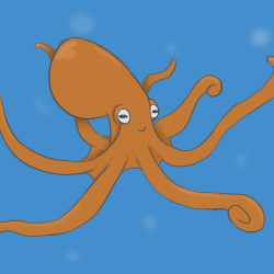 Cute Octopus Drawing Sketch