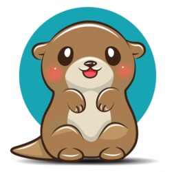 Cute Otter Drawing