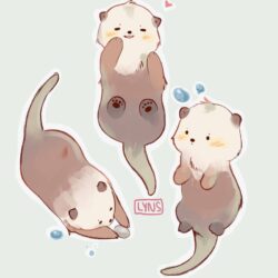 Cute Otter Drawing Image