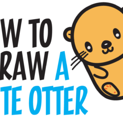 Cute Otter Drawing Sketch