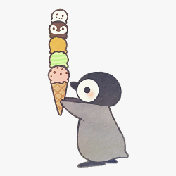 Cute Penguin Drawing Art