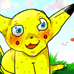 Cute Pikachu Drawing Modern Sketch