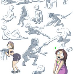 Cute Poses Drawing Picture