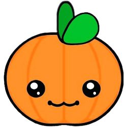 Cute Pumpkin Drawing Art