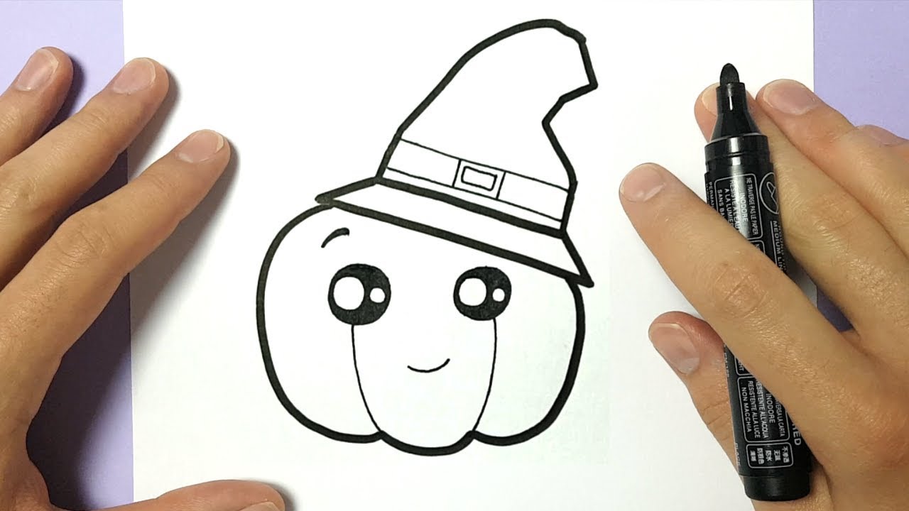 Cute Pumpkin Drawing Hand drawn Sketch