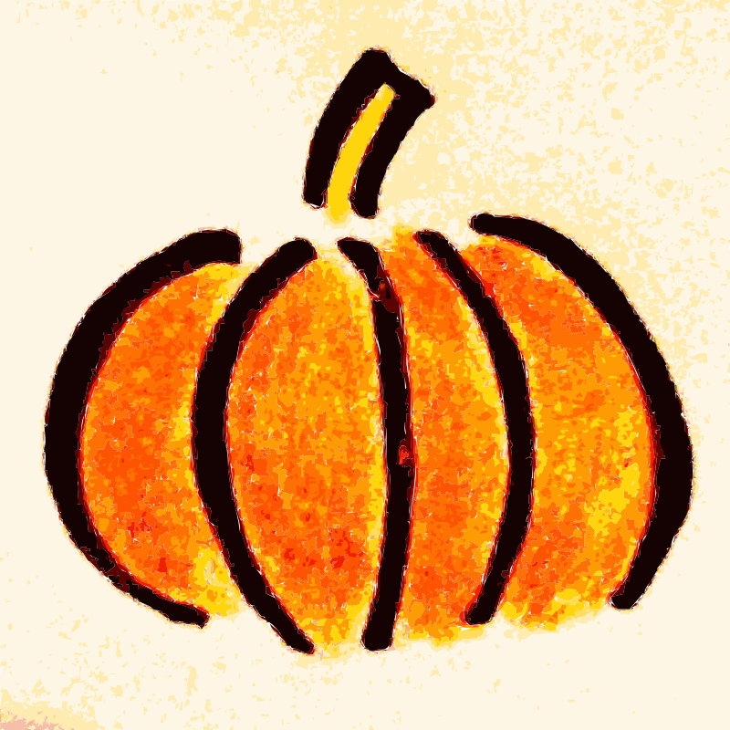 Cute Pumpkin Drawing Realistic Sketch