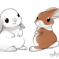 Cute Rabbit Drawing Creative Style