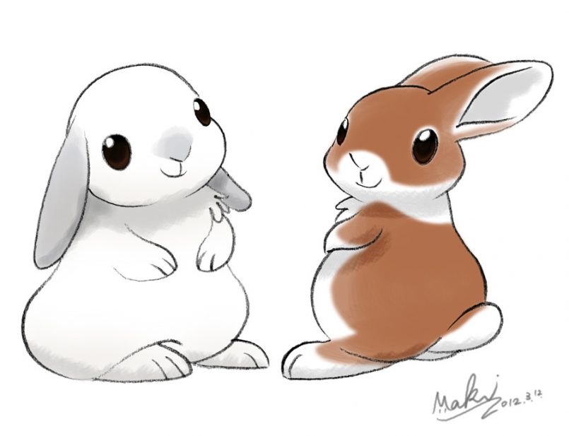 Cute Rabbit Drawing Creative Style