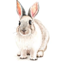 Cute Rabbit Drawing Fine Art