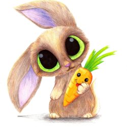 Cute Rabbit Drawing Image