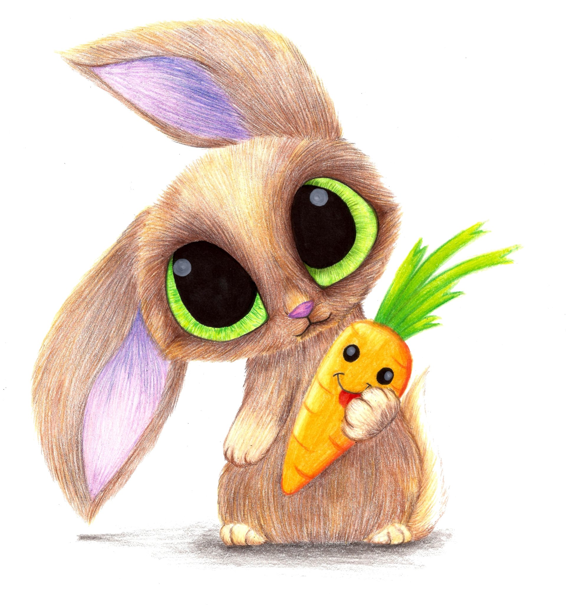 Cute Rabbit Drawing Image
