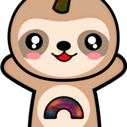 Cute Sloth Drawing Professional Artwork