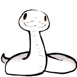 Cute Snake Drawing Hand Drawn