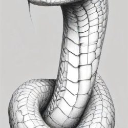 Cute Snake Drawing Sketch Photo