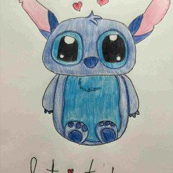 Cute Stitch Drawing