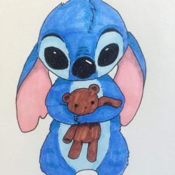 Cute Stitch Drawing Stunning Sketch