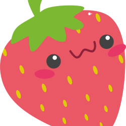 Cute Strawberry Drawing Intricate Artwork