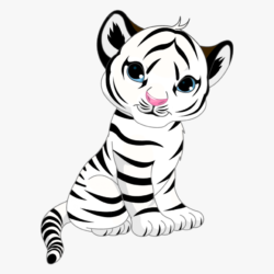 Cute Tiger Drawing Hand Drawn