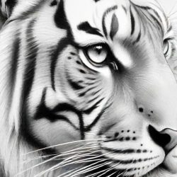 Cute Tiger Drawing Sketch Picture