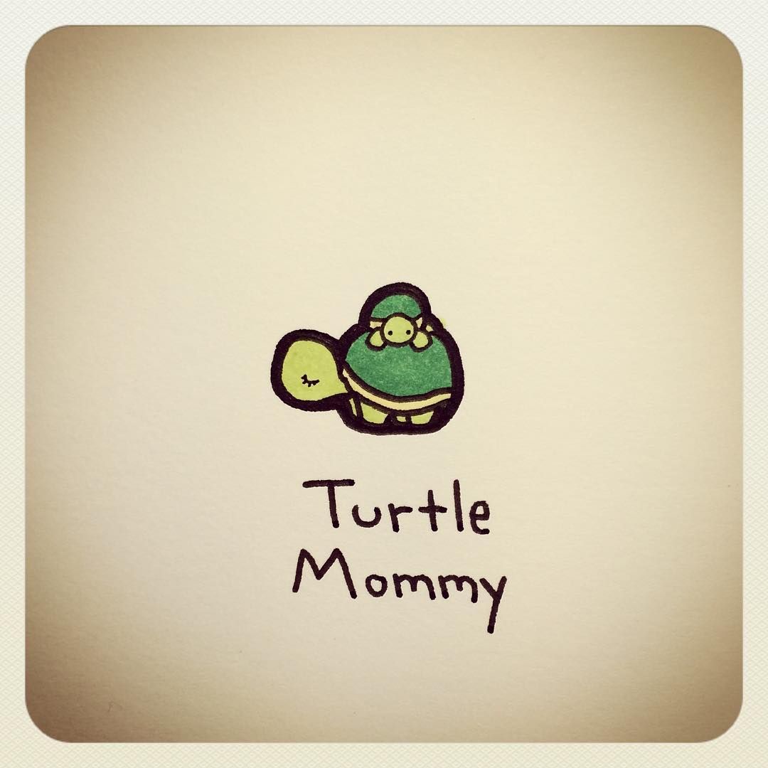 Cute Turtle Drawing Modern Sketch