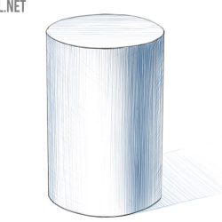 Cylinder Drawing Amazing Sketch