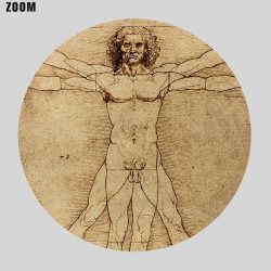 Da Vinci Man Drawing Amazing Sketch