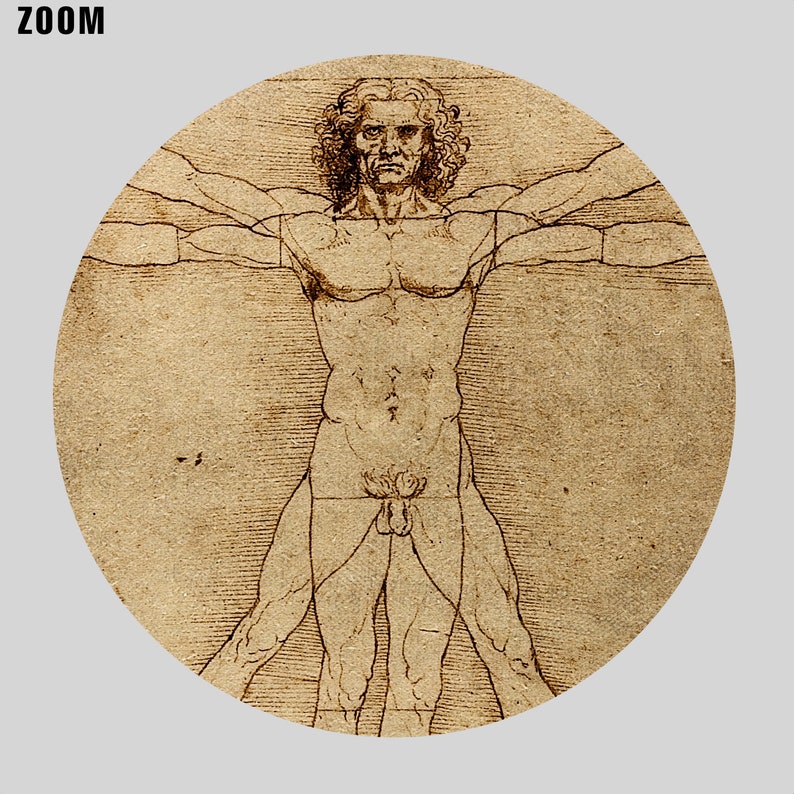Da Vinci Man Drawing Amazing Sketch