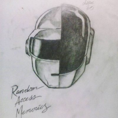 Daft Punk, Robots, Music, Electronic, Dance Drawing