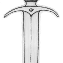 Dagger Drawing Hand drawn