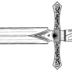 Dagger Drawing Modern Sketch