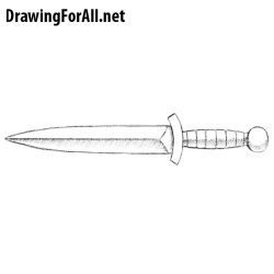 Dagger Drawing Sketch