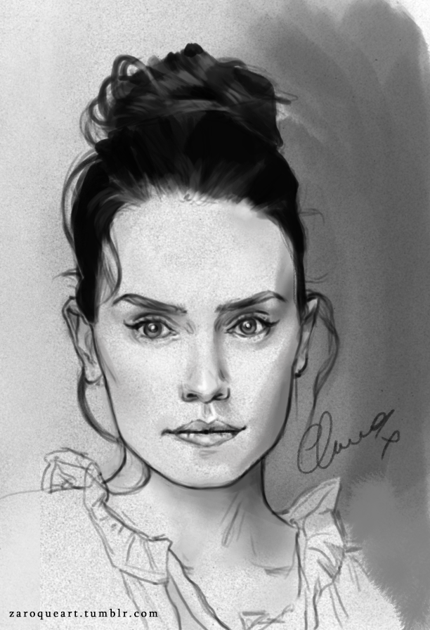 Daisy Ridley Drawing Creative Style