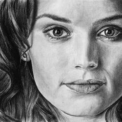 Daisy Ridley Drawing Fine Art