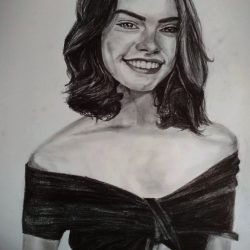 Daisy Ridley Drawing Hand drawn Sketch