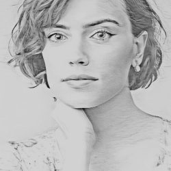 Daisy Ridley Drawing Picture