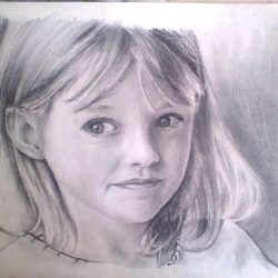 Dakota Fanning Drawing Hand drawn