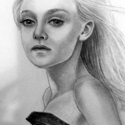 Dakota Fanning Drawing Image